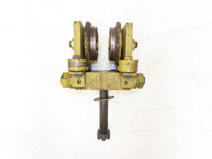 Yale Bridge Crane Trolley End Truck Idler Head 5" Wheels 3-1/4" Beam