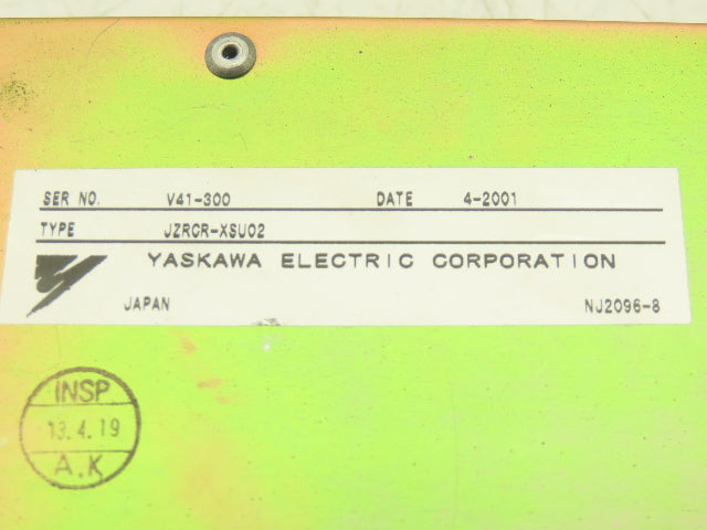 Yaskawa JZRCR-XSU02 JZRCR-XSU02 Motoman Servo Drive Controller 24V