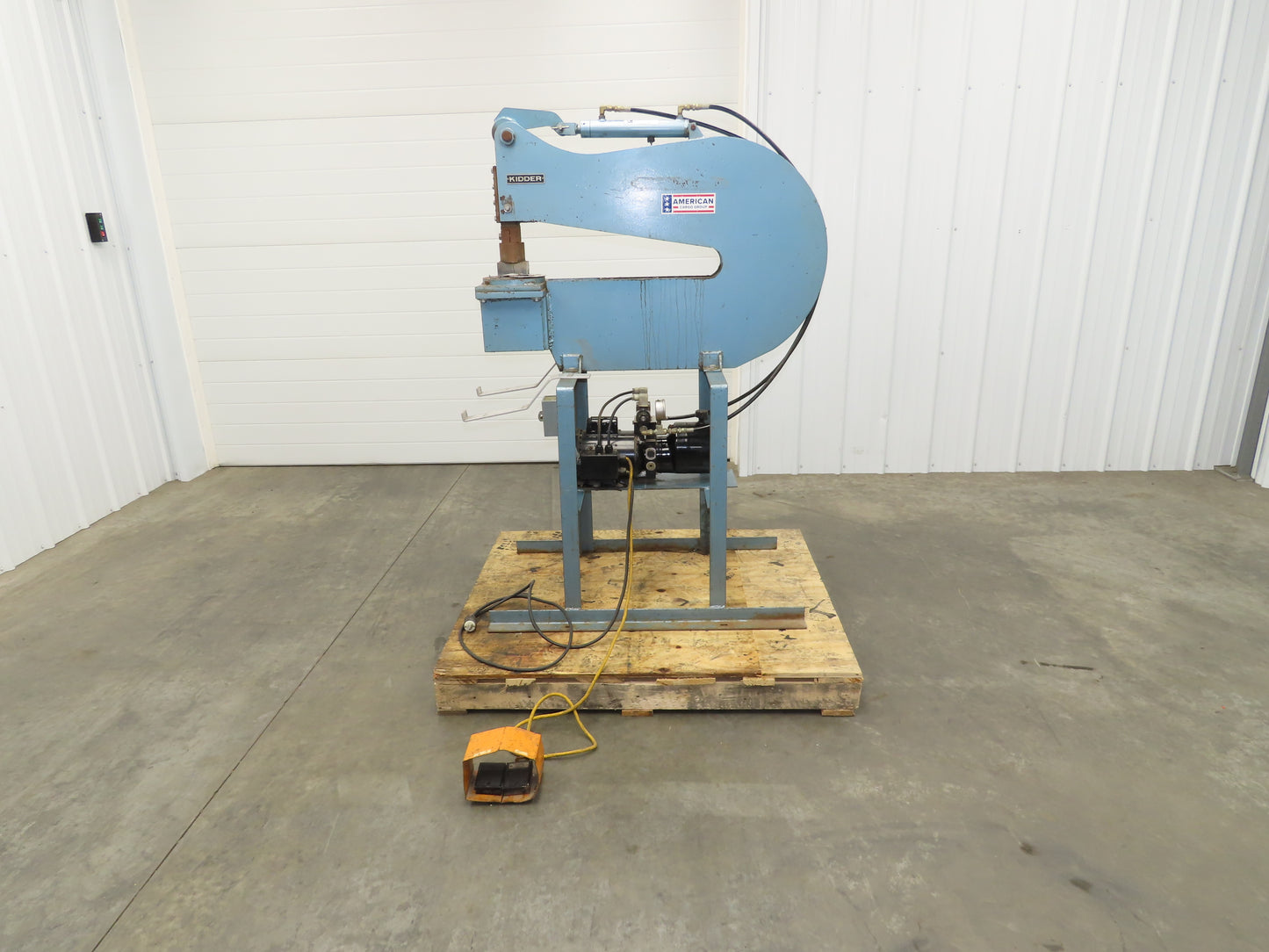 Kidder DP-24-S Hydraulic Punch Press 24" Deep Throat C Frame 120V