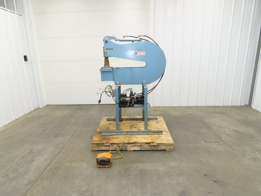 Kidder DP-24-S Hydraulic Punch Press 24" Deep Throat C Frame 120V