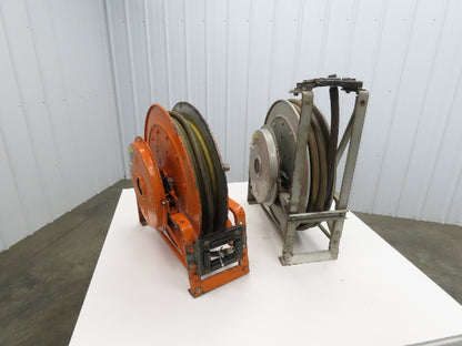 Hannay Reels 716-23-24 J VR Retractable Industrial Air Hose Reel 1/2" Lot Of 2