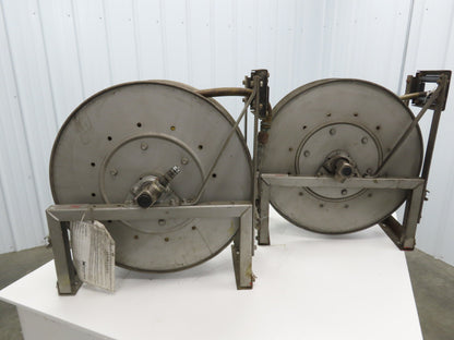 Hannay Reels 818-25-26B TR Retractable Industrial Air Hose Reel Lot Of 2