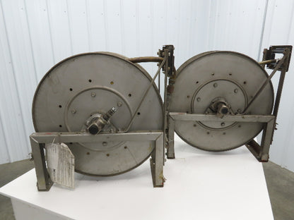 Hannay Reels 818-25-26B TR Retractable Industrial Air Hose Reel Lot Of 2