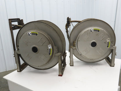Hannay Reels 818-25-26B TR Retractable Industrial Air Hose Reel Lot Of 2