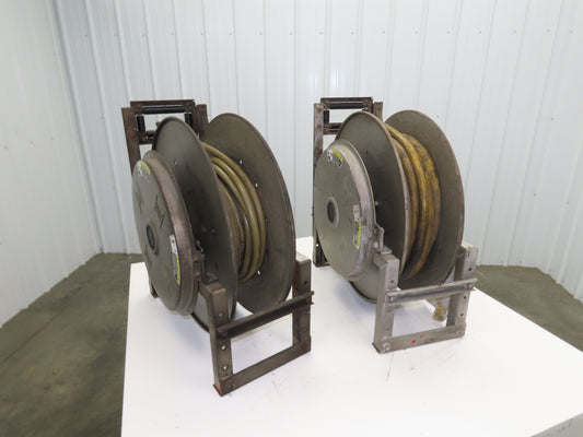 Hannay Reels 818-25-26B TR Retractable Industrial Air Hose Reel Lot Of 2