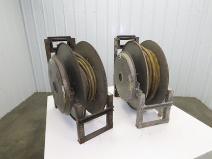 Hannay Reels 818-25-26B TR Retractable Industrial Air Hose Reel Lot Of 2