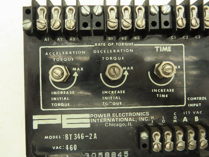 Power Electronics BT346-2A Soft Start Motor Control Unit 3Hp 115V/460V