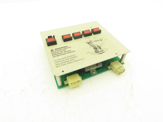 Yaskawa 137689-1 Multi Axis Brake release Panel w Circuit Board