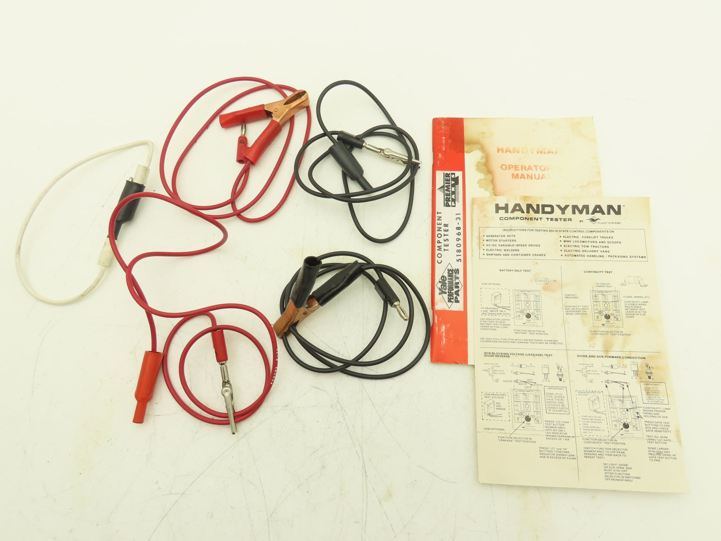 Yale 5180968-31 Component Tester in Box With Manual & Test Leads