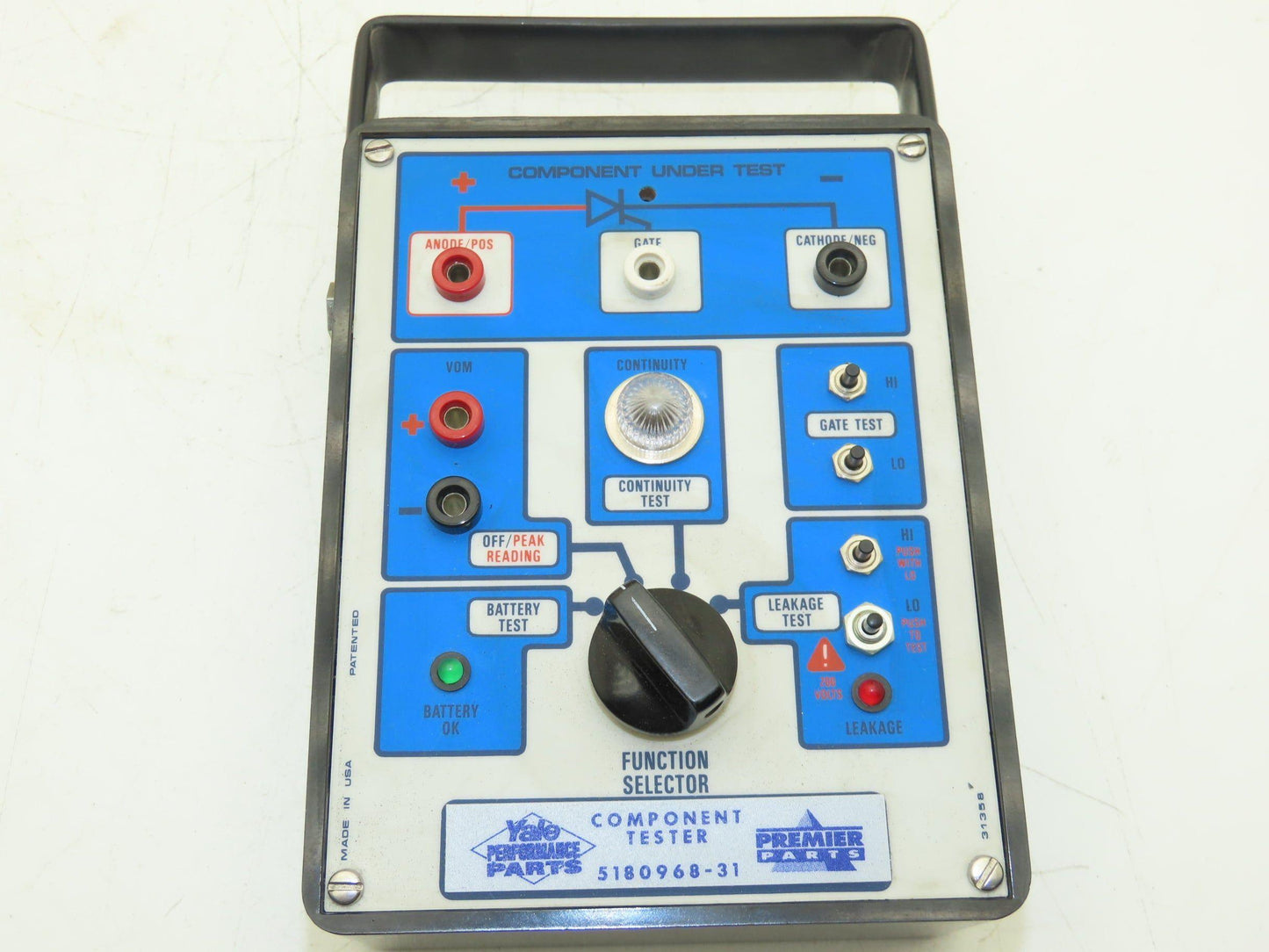 Yale 5180968-31 Component Tester in Box With Manual & Test Leads