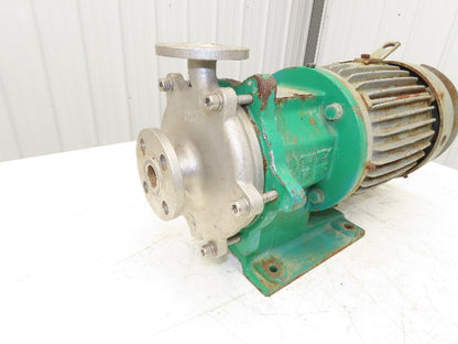 Magnatex Stainless Centrifugal Pump 1"x 3/4" Magnetic Drive 5Hp 230/460V 184TC