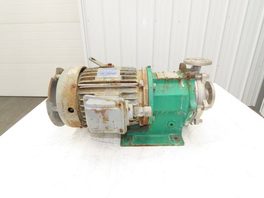 Magnatex Stainless Centrifugal Pump 1"x 3/4" Magnetic Drive 5Hp 230/460V 184TC