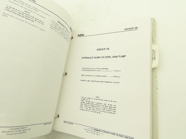 Clark Electric Forklift Service Manual TMX 12-25, EPX 16-20s, ECX20-32, EPX20-30