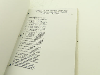 Clark Electric Forklift Service Manual TMX 12-25, EPX 16-20s, ECX20-32, EPX20-30