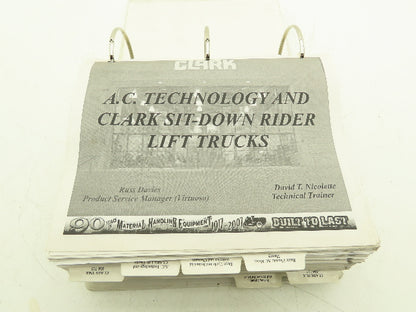 Clark Electric Forklift Service Manual TMX 12-25, EPX 16-20s, ECX20-32, EPX20-30