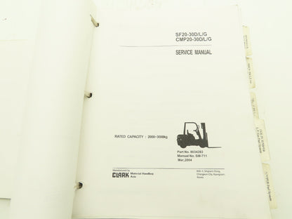 Clark C15-35 D/L/G, C15-32C L/G Gas Forklift Service Manual SM-709 Tier IV