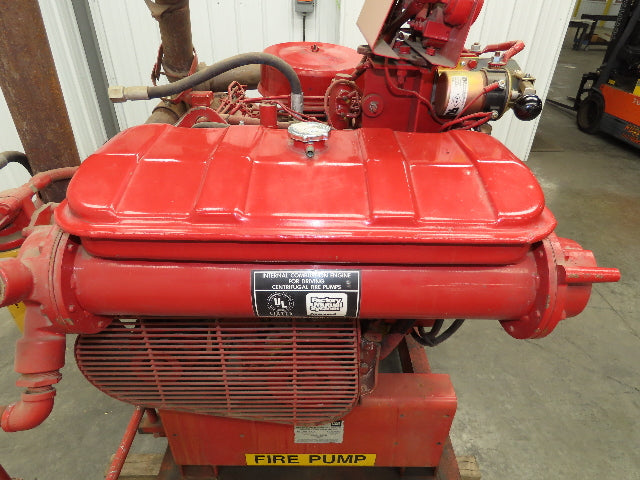 3208 DINA Cat 1993 Marine Diesel Engine Fire Pump 141Hp 1750RPM 14Qt 465 Hours