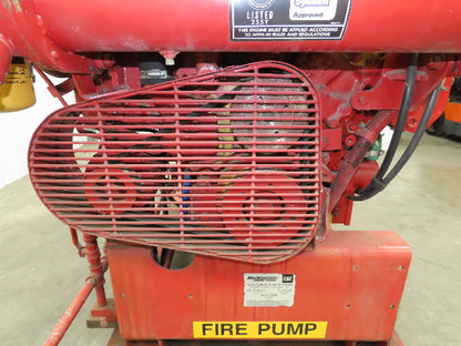3208 DINA Cat 1993 Marine Diesel Engine Fire Pump 141Hp 1750RPM 14Qt 465 Hours