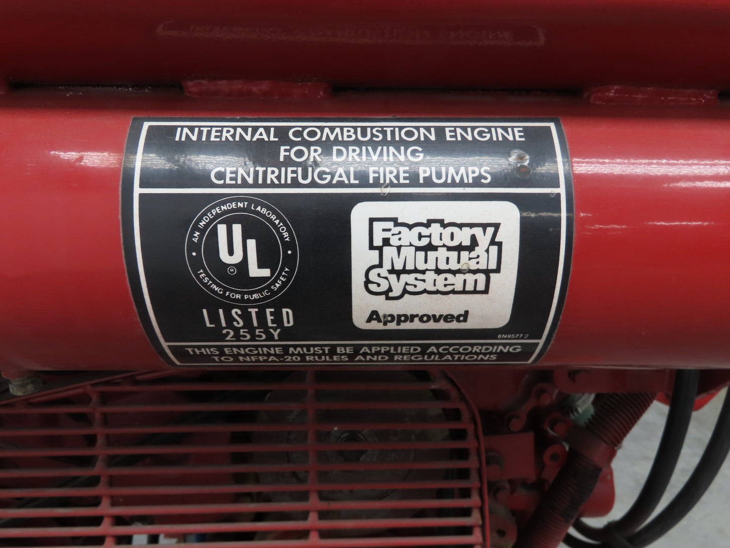 3208 DINA Cat 1993 Marine Diesel Engine Fire Pump 141Hp 1750RPM 14Qt 465 Hours