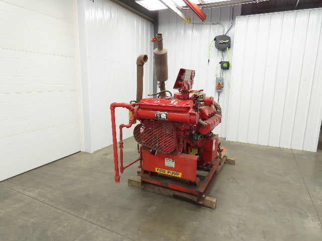 3208 DINA Cat 1993 Marine Diesel Engine Fire Pump 141Hp 1750RPM 14Qt 465 Hours