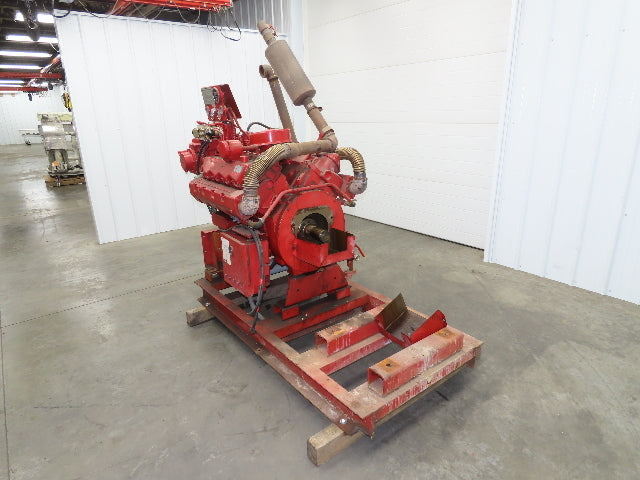 3208 DINA Cat 1993 Marine Diesel Engine Fire Pump 141Hp 1750RPM 14Qt 465 Hours