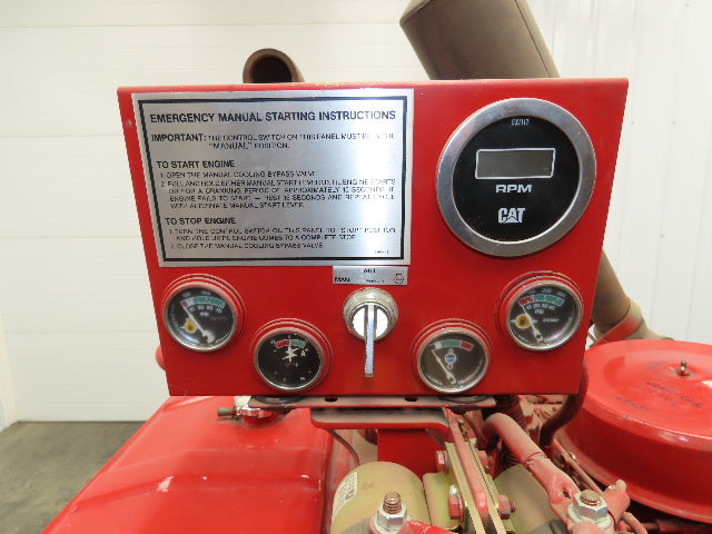 3208 DINA Cat 1993 Marine Diesel Engine Fire Pump 141Hp 1750RPM 14Qt 465 Hours