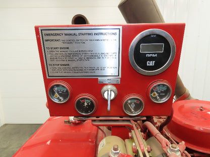 3208 DINA Cat 1993 Marine Diesel Engine Fire Pump 141Hp 1750RPM 14Qt 465 Hours