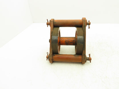 Cleveland Tramrail Upper Hook Block Double Cable Sheave for Bridge Crane Hoist
