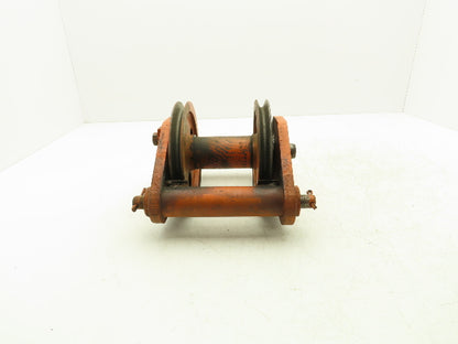 Cleveland Tramrail Upper Hook Block Double Cable Sheave for Bridge Crane Hoist