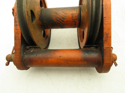Cleveland Tramrail Upper Hook Block Double Cable Sheave for Bridge Crane Hoist
