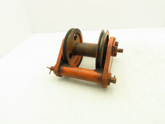 Cleveland Tramrail Upper Hook Block Double Cable Sheave for Bridge Crane Hoist