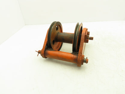Cleveland Tramrail Upper Hook Block Double Cable Sheave for Bridge Crane Hoist