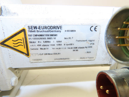 Sew Eurodrive R07 CMP40M/KY/RH1M/SM1 Gearmotor 38.51:1 Reducer 117rpm 51Nm 400v