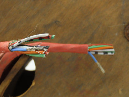 Belden 83709 Multi Wire Spool 16AWG Shielded 9 Conductor 200' Red Foil Braid