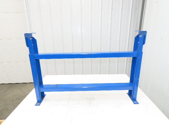 Lewco 36"W Conveyor Leg Stationary Floor Support BLUE 24-5/8" to 36-5/8"H