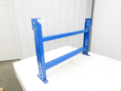 Lewco 36"W Conveyor Leg Stationary Floor Support BLUE 24-5/8" to 36-5/8"H