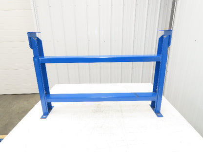 Lewco 36"W Conveyor Leg Stationary Floor Support BLUE 24-5/8" to 36-5/8"H