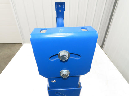 Lewco 36"W Conveyor Leg Stationary Floor Support BLUE 24-5/8" to 36-5/8"H