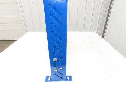 Lewco 36"W Conveyor Leg Stationary Floor Support BLUE 24-5/8" to 36-5/8"H