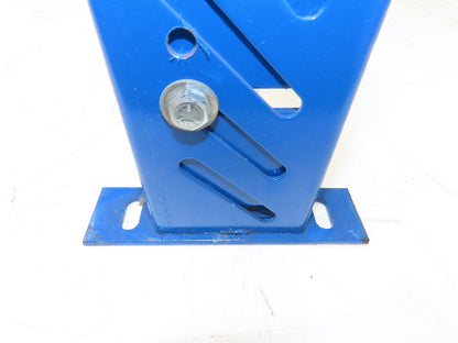 Lewco 36"W Conveyor Leg Stationary Floor Support BLUE 24-5/8" to 36-5/8"H