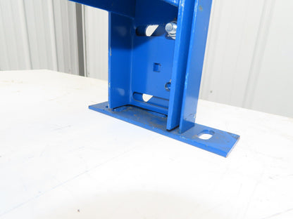 Lewco 36"W Conveyor Leg Stationary Floor Support BLUE 24-5/8" to 36-5/8"H
