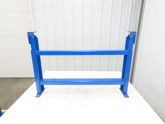 Lewco 36"W Conveyor Leg Stationary Floor Support BLUE 24-5/8" to 36-5/8"H