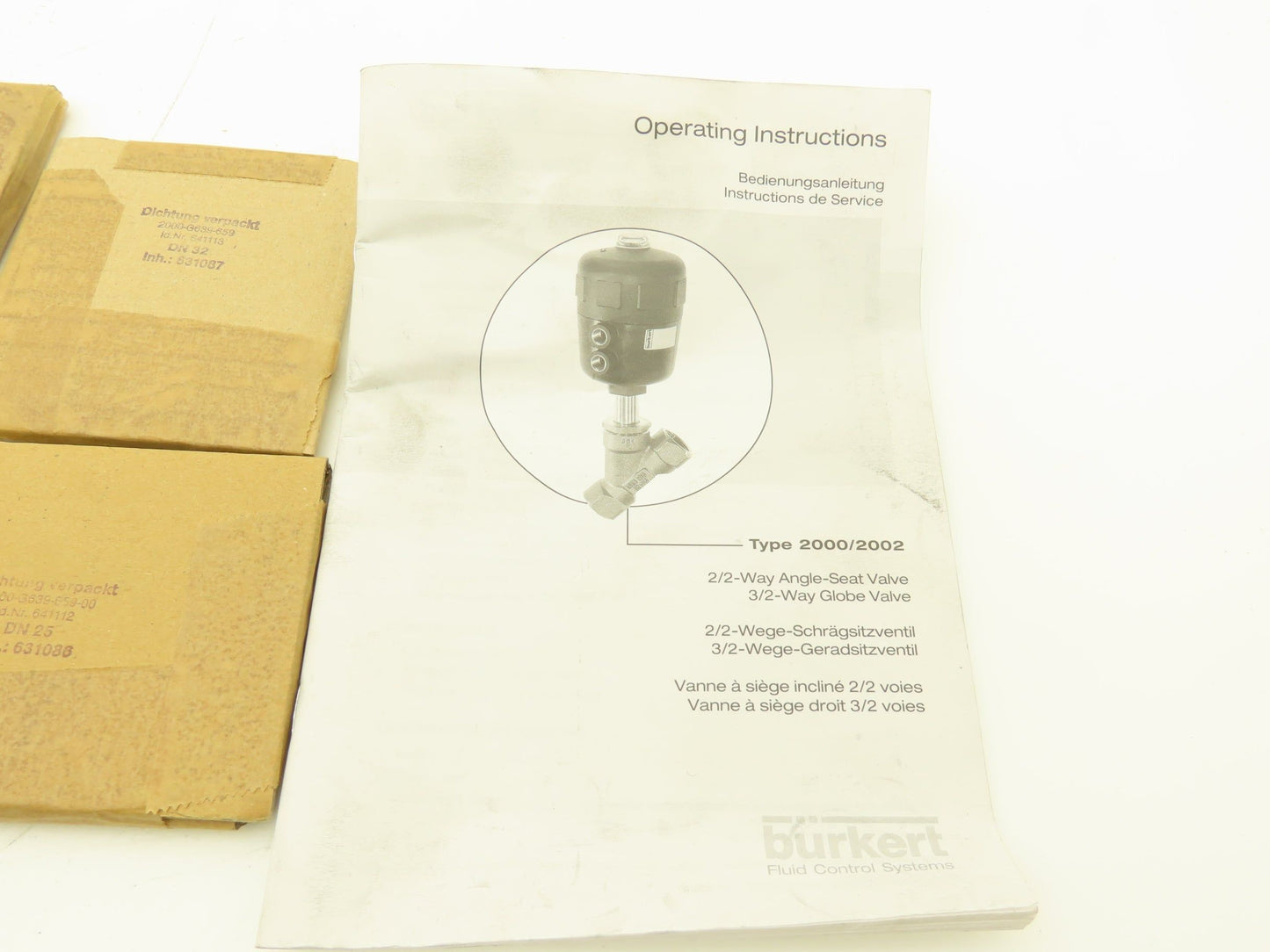 Burkert SET5 2000 Sealing Part Set Actuator Repair Kit 63mm