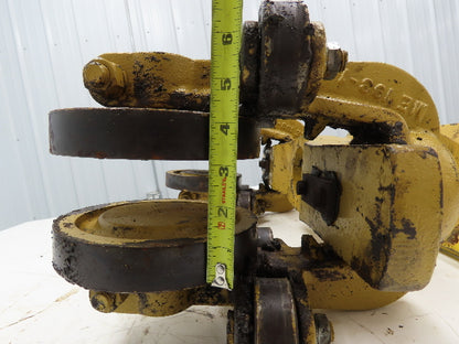 American Monorail Bridge Crane Hoist Trolley Manual End Truck 6-1/2" Wheels