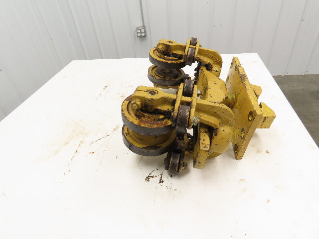 American Monorail Bridge Crane Hoist Trolley Manual End Truck 6-1/2" Wheels