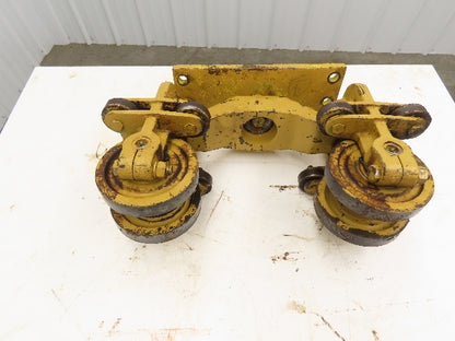 American Monorail Bridge Crane Hoist Trolley Manual End Truck 6-1/2" Wheels