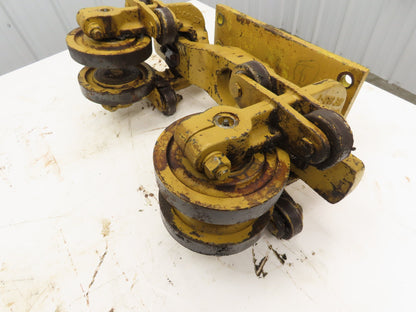 American Monorail Bridge Crane Hoist Trolley Manual End Truck 6-1/2" Wheels