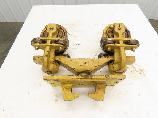 American Monorail Bridge Crane Hoist Trolley Manual End Truck 6-1/2" Wheels