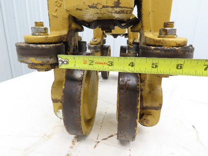 American Monorail Bridge Crane Hoist Trolley Manual End Truck 6-1/2" Wheels