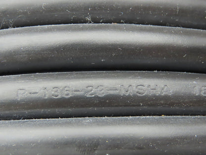 P-136-29-MSHA Water Resistant Wire Spool 18AWG 6 Conductor 220' Black 600V